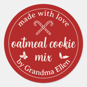 Pegatina Redonda Regalo de Navidades caseros