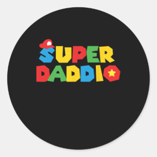 Pegatina Redonda Regalo del Día Del Padre Para El Regalo De Papá De