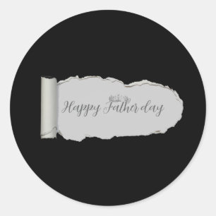 Pegatina Redonda Regalo del Día del Padre para Papá