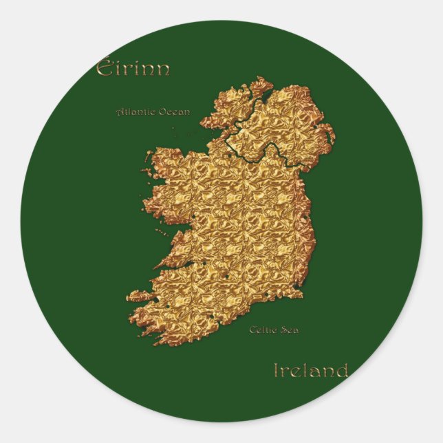 Pegatina Redonda Regalo del Diseñador de mapas del mundo antiguo (Anverso)