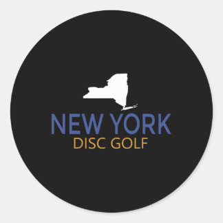 Pegatina Redonda Regalo del Torneo Regional de Disc Golf de Nueva Y