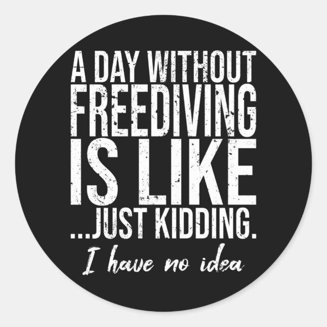 Pegatina Redonda Regalo deportivo divertido (Anverso)