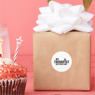 Pegatina Redonda ¡Regalo divertido para mamá y papá de perro! Mi te