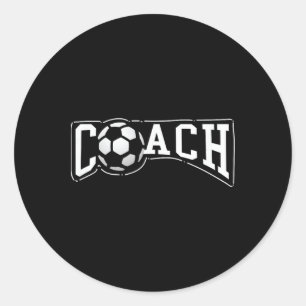 Pegatina Redonda Regalo Entrenador de Fútbol Byll - Jefe de Entrena
