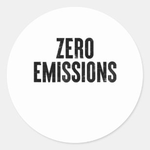 Pegatina Redonda Regalo EV de vehículos eléctricos de cero emisio