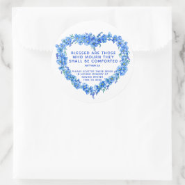 Pegatina Redonda Regalo funerario regalo de sangre azul escata semi