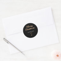 Regalo moderno para Pegatinas de Navidad Black & G