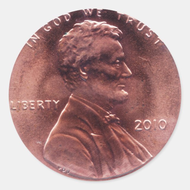 Pegatina Redonda Regalo numismático (Anverso)