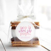 Regalo para Baby Shower Pink Pop It When She Pops
