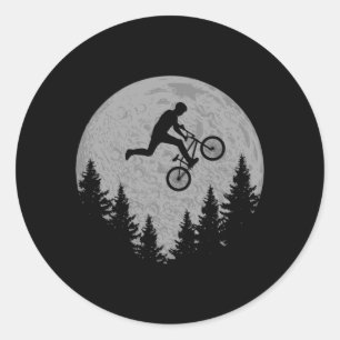 Pegatina Redonda Regalo para conductor de bicicleta de tierra de es