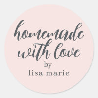 Regalo Personalizado de Hecho con Amor Rosa Pastel