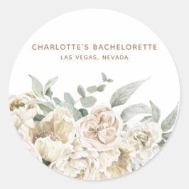 Pegatina Redonda Regalo personalizado para la fiesta de despedida d