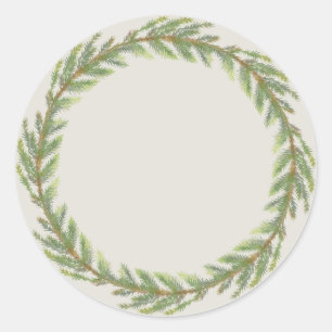 Pegatina Redonda Regalo Rústico Casero Mason Jar