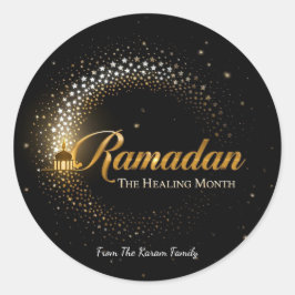 Pegatina Redonda Regalo tema Ramadan Kareem Sticker para celebració