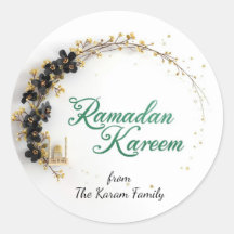 Regalo tema Ramadan Kareem Sticker para celebració