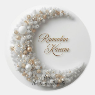 Pegatina Redonda Regalo tema Ramadan Kareem Sticker para celebració