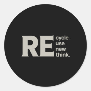 Pegatina Redonda Regalos Ambientales Día De La Tierra Para Hombres