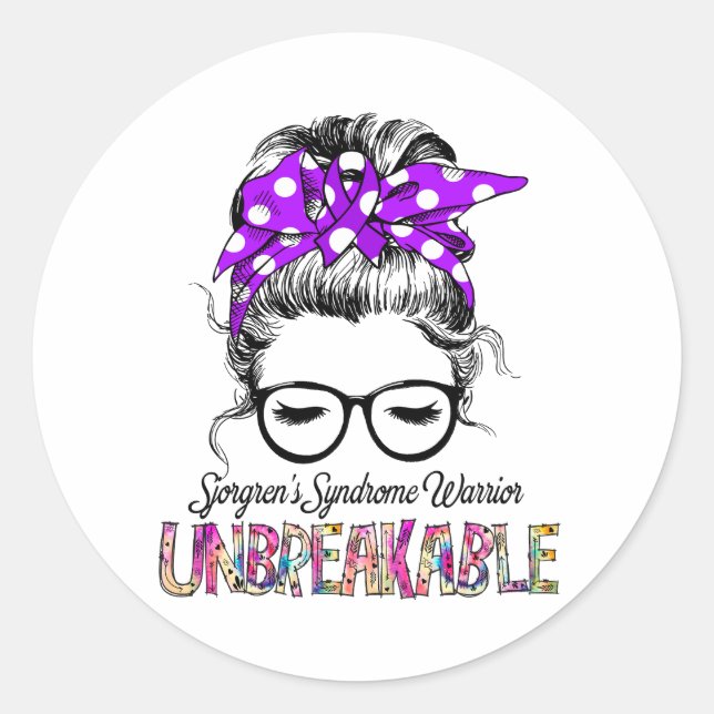 Pegatina Redonda Regalos de apoyo de la cinta de medidas de sensibi (Anverso)