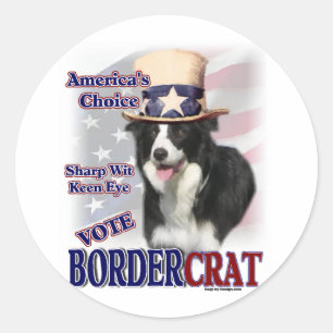 Pegatina Redonda Regalos de color de la frontera