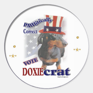 Pegatina Redonda Regalos de Dachshund