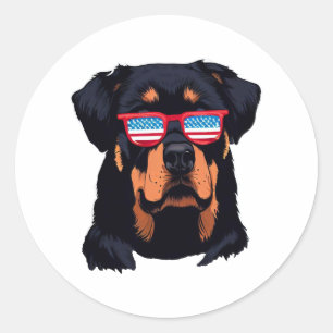 Pegatina Redonda Regalos de Rottweiler Lovers