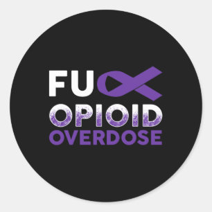 Pegatina Redonda Regalos de sobrevivientes - Conciencia sobre la so