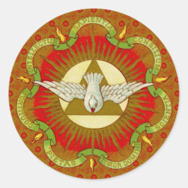 Pegatina Redonda Regalos del Espíritu Santo (BK 026) (Estilo 1)