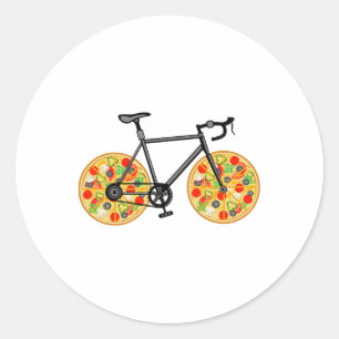 Pegatina Redonda Regalos divertidos de bicicleta de montaña para pa