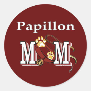 Pegatina Redonda Regalos Papillon MOM