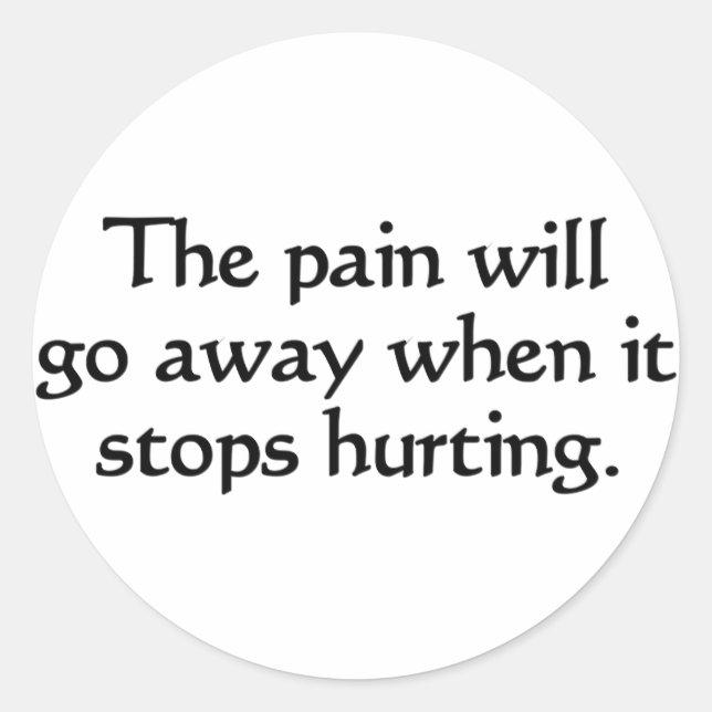 Pegatina Redonda Regalos para enfermeras y pacientes (Anverso)