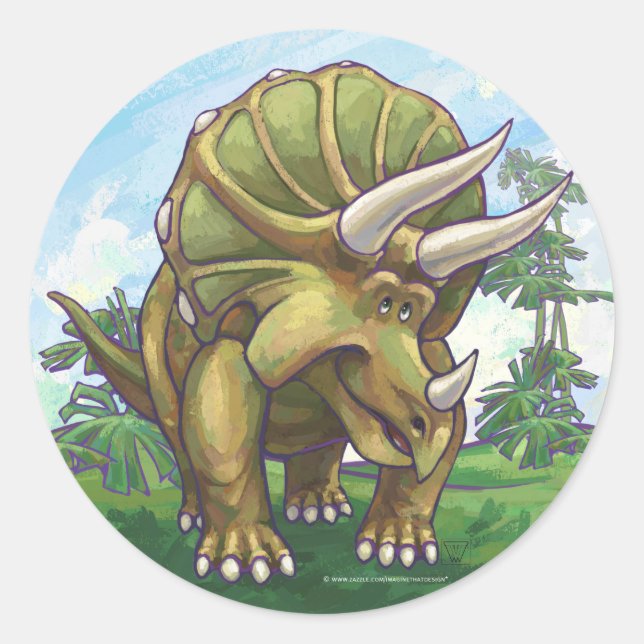 Pegatina Redonda Regalos y accesorios para tigres (Anverso)