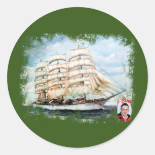 Pegatina Redonda Regata Cutty Sark/Cutty Sark Tall Ships' Race