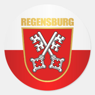 Pegatina Redonda Regensburg