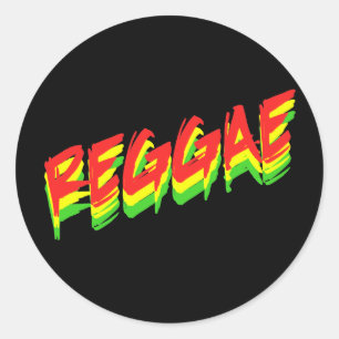 Pegatina Redonda Reggae