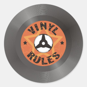 Pegatina Redonda Reglas de vinilo
