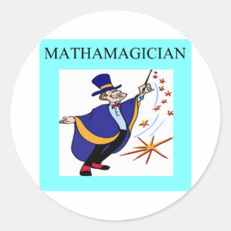 Pegatina Redonda reglas matemáticas