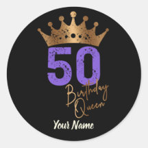 Reina de cumpleaños 50 por corona vintage de 50 añ