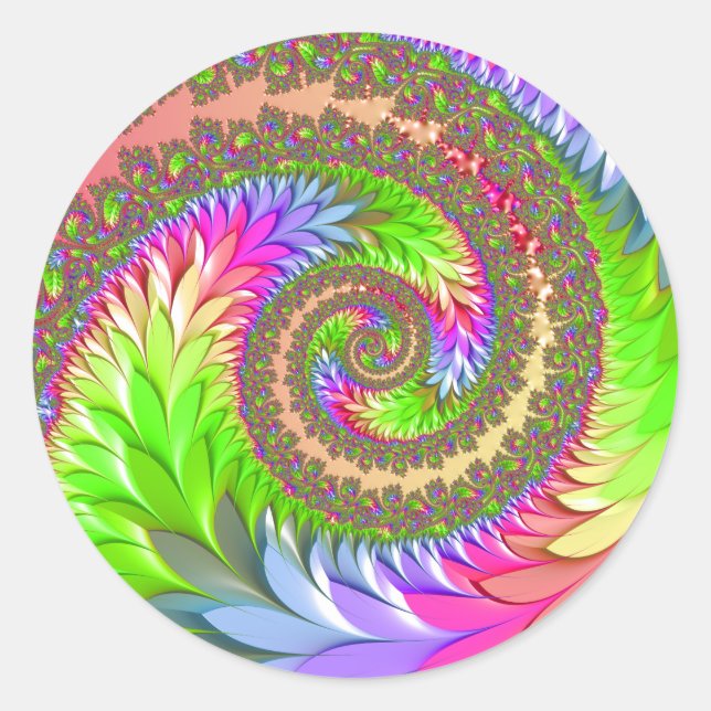 Pegatina Redonda Reina del baile de primavera (Anverso)