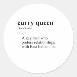 PEGATINA REDONDA REINA DEL CURRY