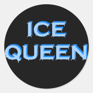 PEGATINA REDONDA REINA DEL HIELO