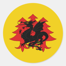 Pegatina Redonda Reino de Drachenwald