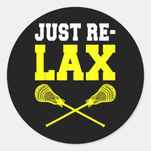 Pegatina Redonda Relax Lacrosse Sticks