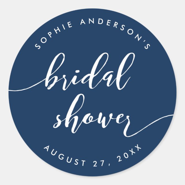 Pegatina Redonda Relax Script Despedida de Soltera Fondo Personaliz (Anverso)