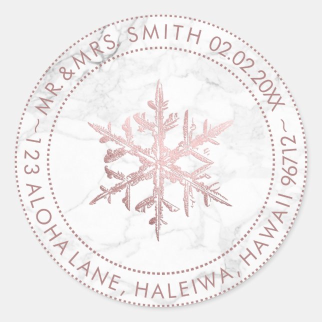 Pegatina Redonda Relieve metalizado dorado/MÁRMOL ROSA de PixDezine (Anverso)