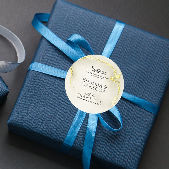 Pegatina Redonda Relieve metalizado dorado Textura de Mármol Boda i (Subido por el creador)