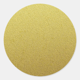 Pegatina Redonda Relieve metalizado dorado texturizado