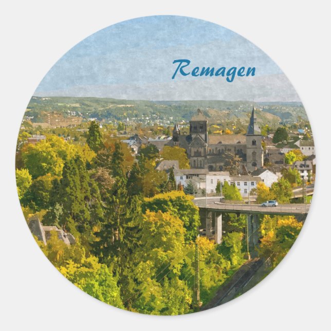 Pegatina Redonda Remagen (Anverso)