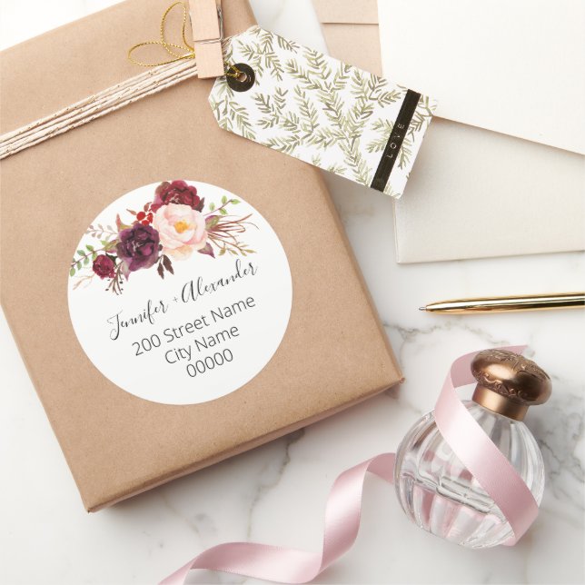 Pegatina Redonda Remitente (Regalar)