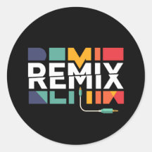 Remix de Audio | Gráfico Geométrico Retro de Músic