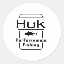 Pegatina Redonda Rendimiento de pesca del HUK